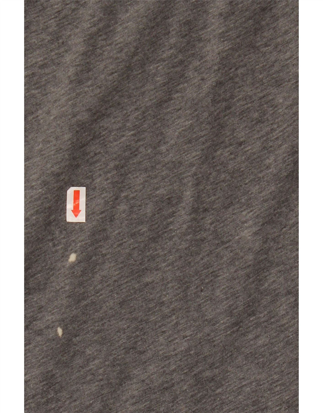 MOSCHINO Damen Grafik-T-Shirt-Oberteil IT 42 Mittelgrau gesprenkelte Baumwolle