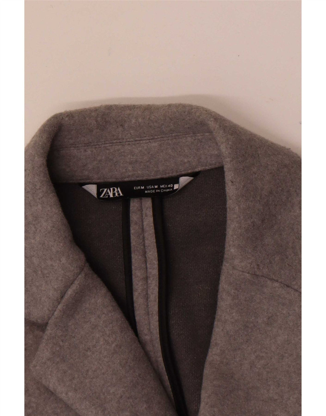 Zara Herrenmantel UK 14 Mittelgrau