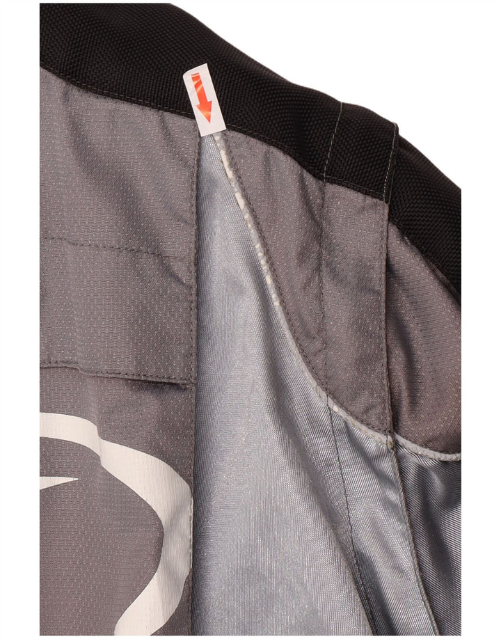 AXO Herren Graphic Racer Jacke UK 46 3XL Graues Colourblock-Polyamid