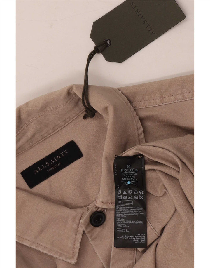 All Saints Herrenhemd aus Baumwolle in Mittelbeige