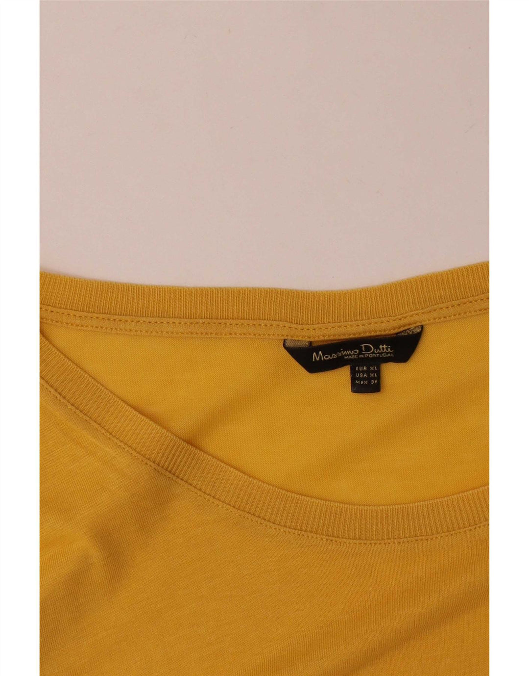 Massimo Dutti Damen Top 3/4 Ärmel UK 18 XL Gelb