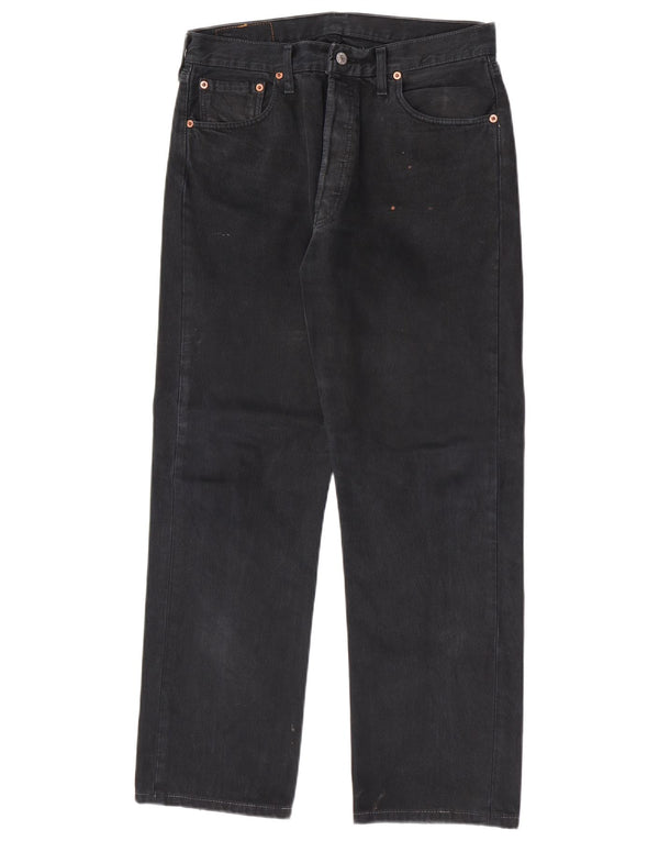 Levi's Herren 501 Straight Jeans W34 L29 Marineblau Baumwolle