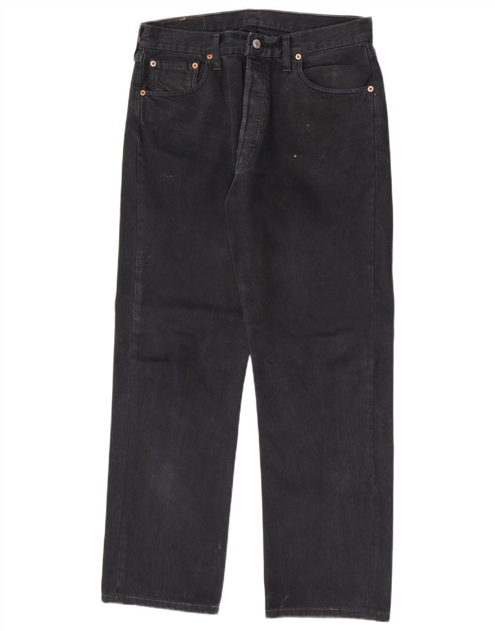 Levi's Herren 501 Straight Jeans W34 L29 Marineblau Baumwolle