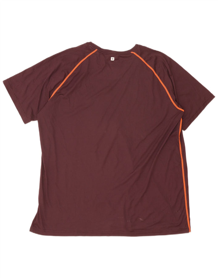 Mountain Warehouse Herren-T-Shirt-Oberteil XL, kastanienbraunes Polyester