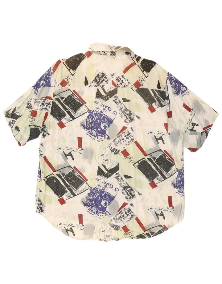 ROB ROY Herren-Kurzarmshirt mit Grafik, XL, mehrfarbig, Patchwork, Viskose