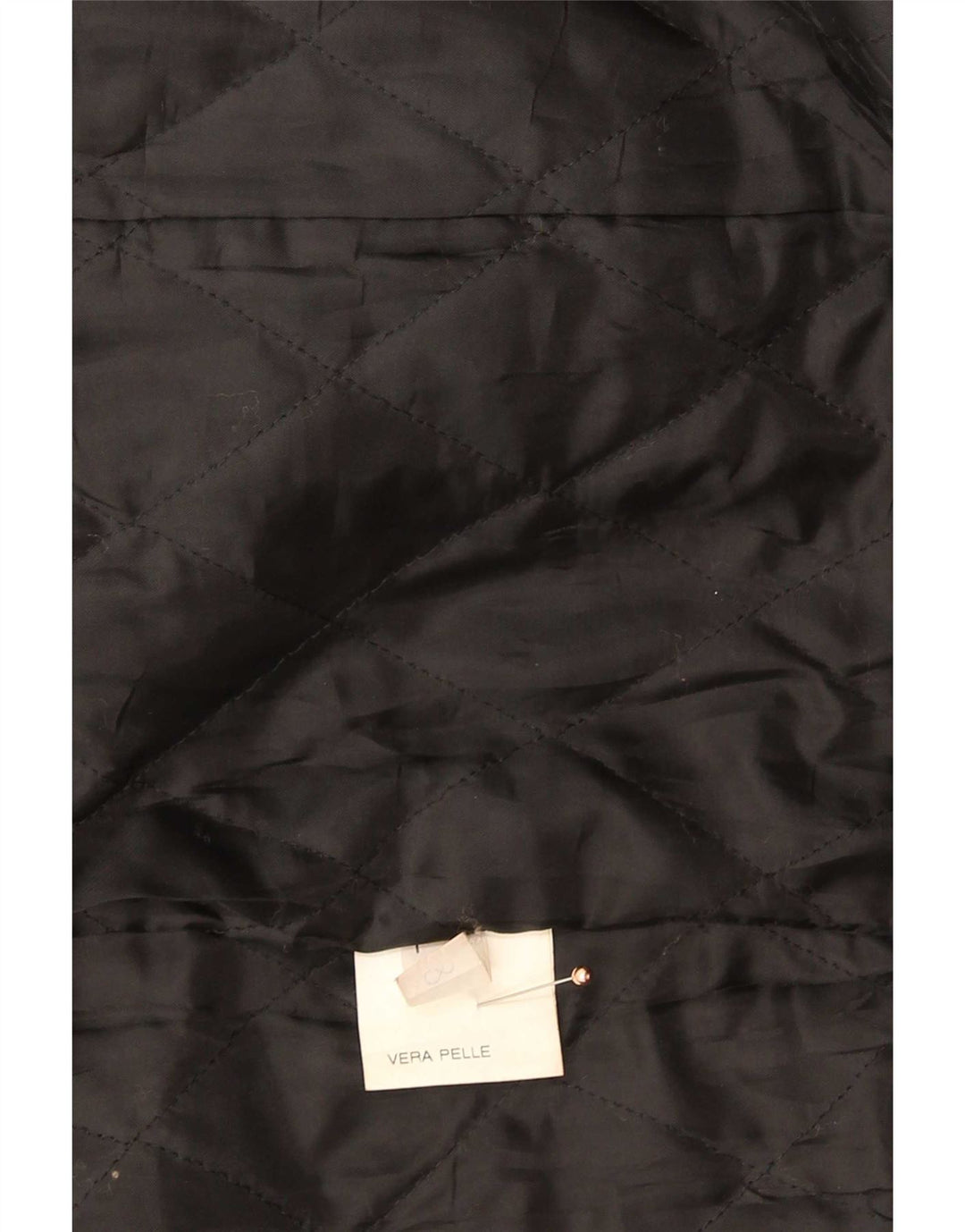 Vintage Damen Ledermantel UK 14 Medium Schwarz