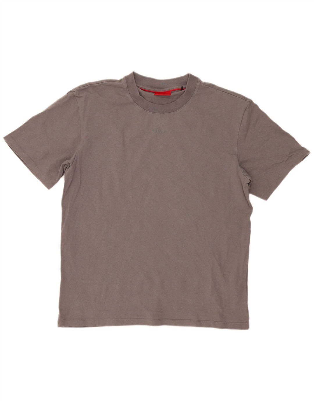 Hugo Boss Herren T-Shirt Top Large Grau Baumwolle