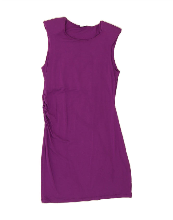 OASIS Womens Sleeveless Basic Dress UK 16 Large Purple Viscose Vintage Oasis and Second-Hand Oasis from Messina Hembry 