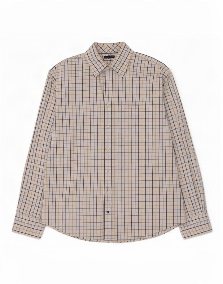 Tommy Hilfiger Herrenhemd, Größe 16 1/2, groß, mehrfarbig kariert