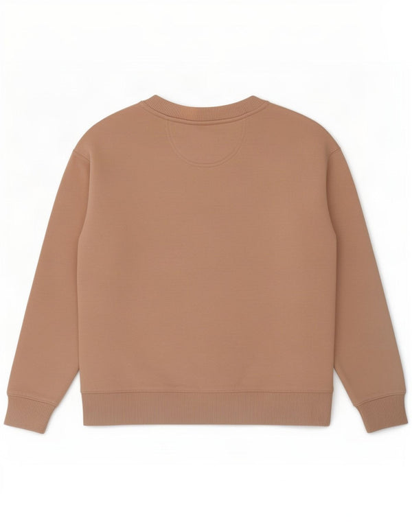Calvin Klein Jeans Damen Grafik-Sweatshirt-Pullover UK 10 Small Pink