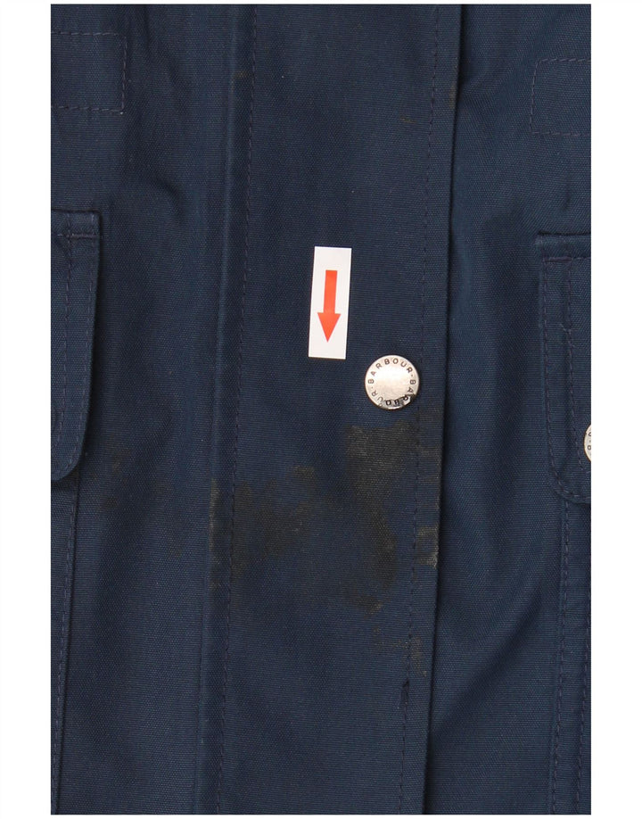 Barbour Damen-Utility-Jacke mit Kapuze, UK 14, Größe L, Marineblau