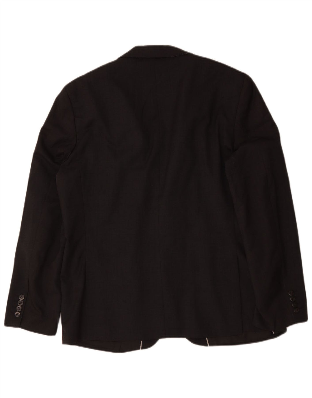 Marks & Spencer Herren Autograph 2-Knopf-Blazerjacke, UK 44, XL, schwarze Wolle