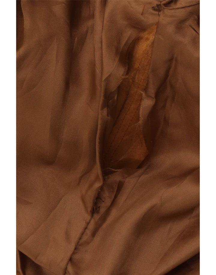 Vintage Damen Wildlederjacke IT 48 XL Beige Leder