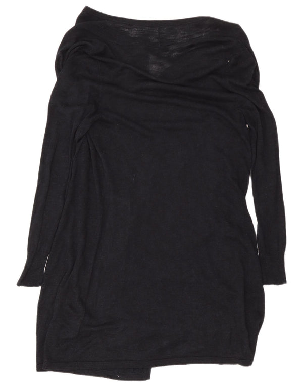 Phase Eight Damen Longline Open Cardigan Pullover UK 12 Medium Navy Blue