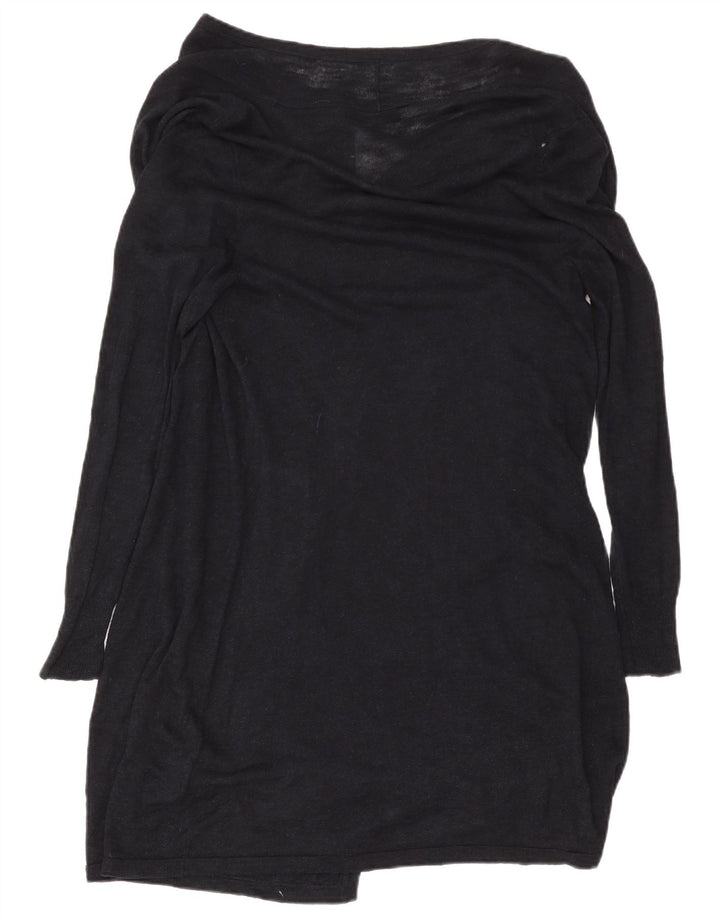 Phase Eight Damen Longline Open Cardigan Pullover UK 12 Medium Navy Blue