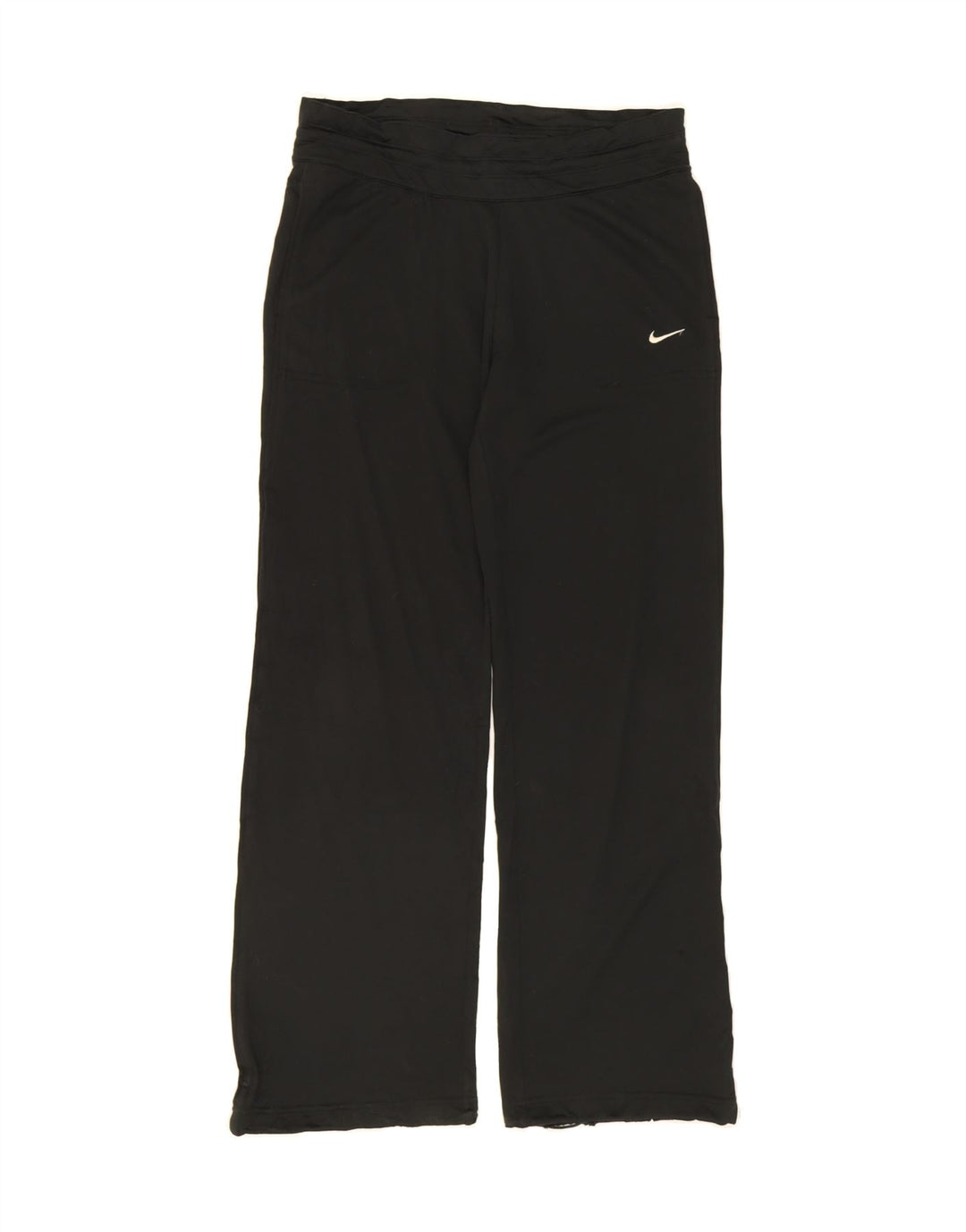 NIKE Womens Dri Fit Tracksuit Trousers UK 14 Medium  Black Polyester Vintage Nike and Second-Hand Nike from Messina Hembry 
