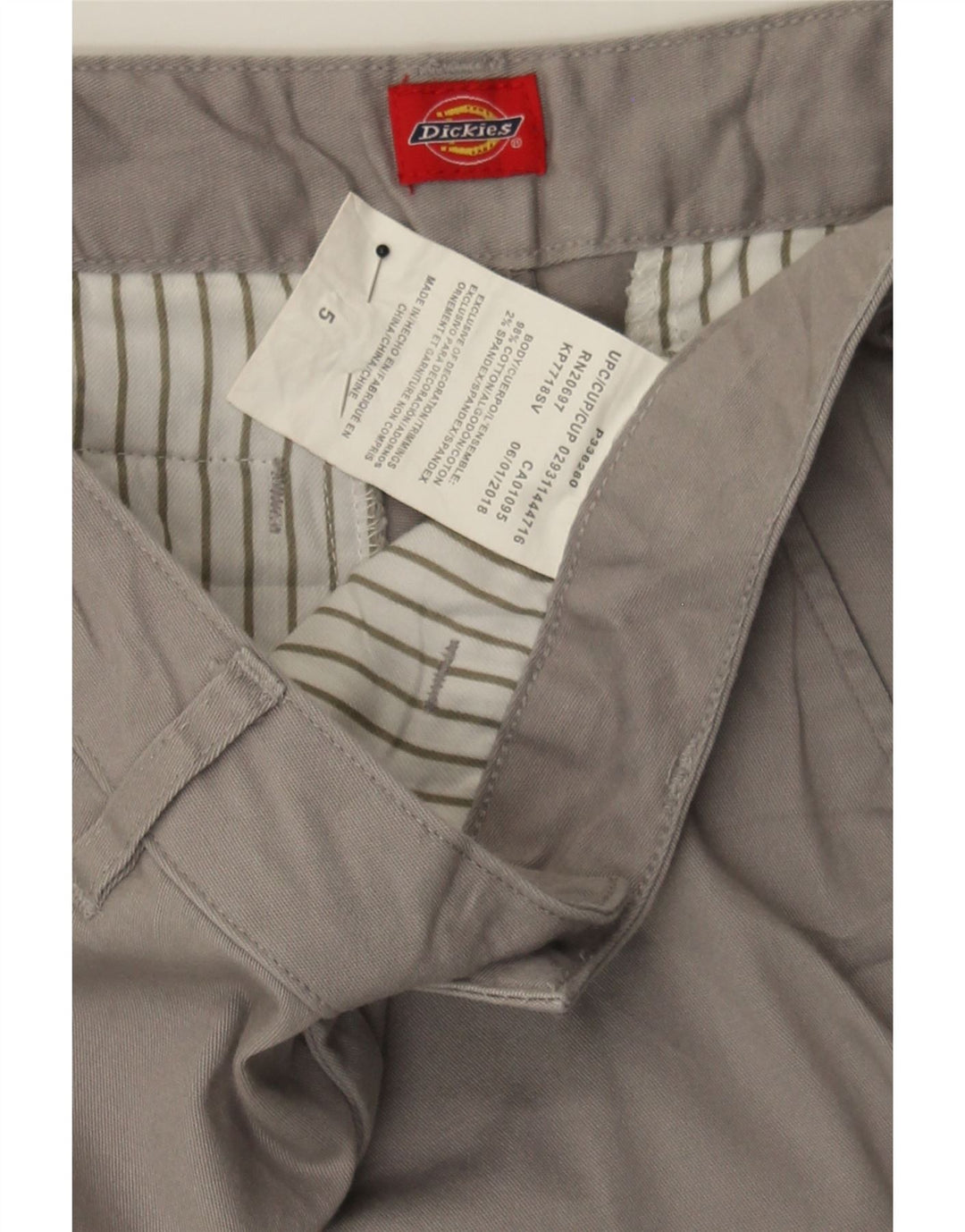 DICKIES Womens Straight Chino Trousers US 5 Small W28 L31 Grey Vintage Dickies and Second-Hand Dickies from Messina Hembry 