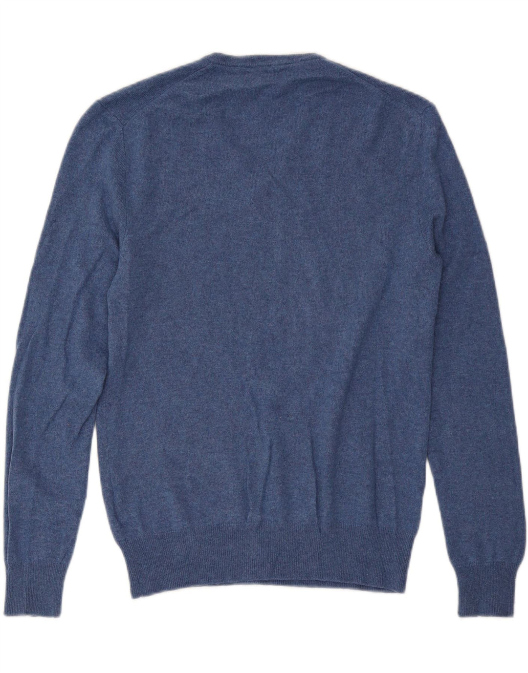 Polo Ralph Lauren Herren-Pullover mit V-Ausschnitt aus mittelblauer Wolle