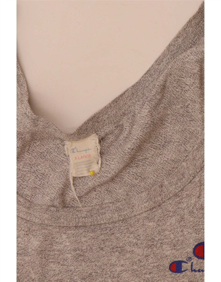 Champion Herren-Weste-Top XL aus grau gefleckter Baumwolle