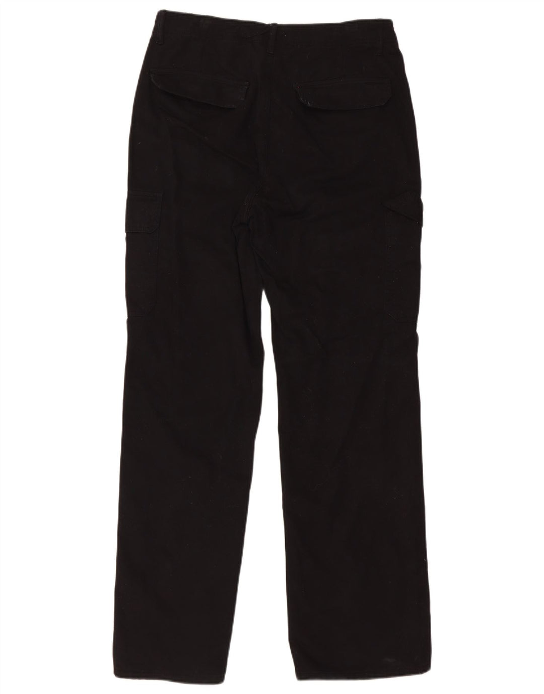 Gerade Cargohose für Damen von Zara, EU 40, mittelgroß, W30, L33, schwarze Baumwolle