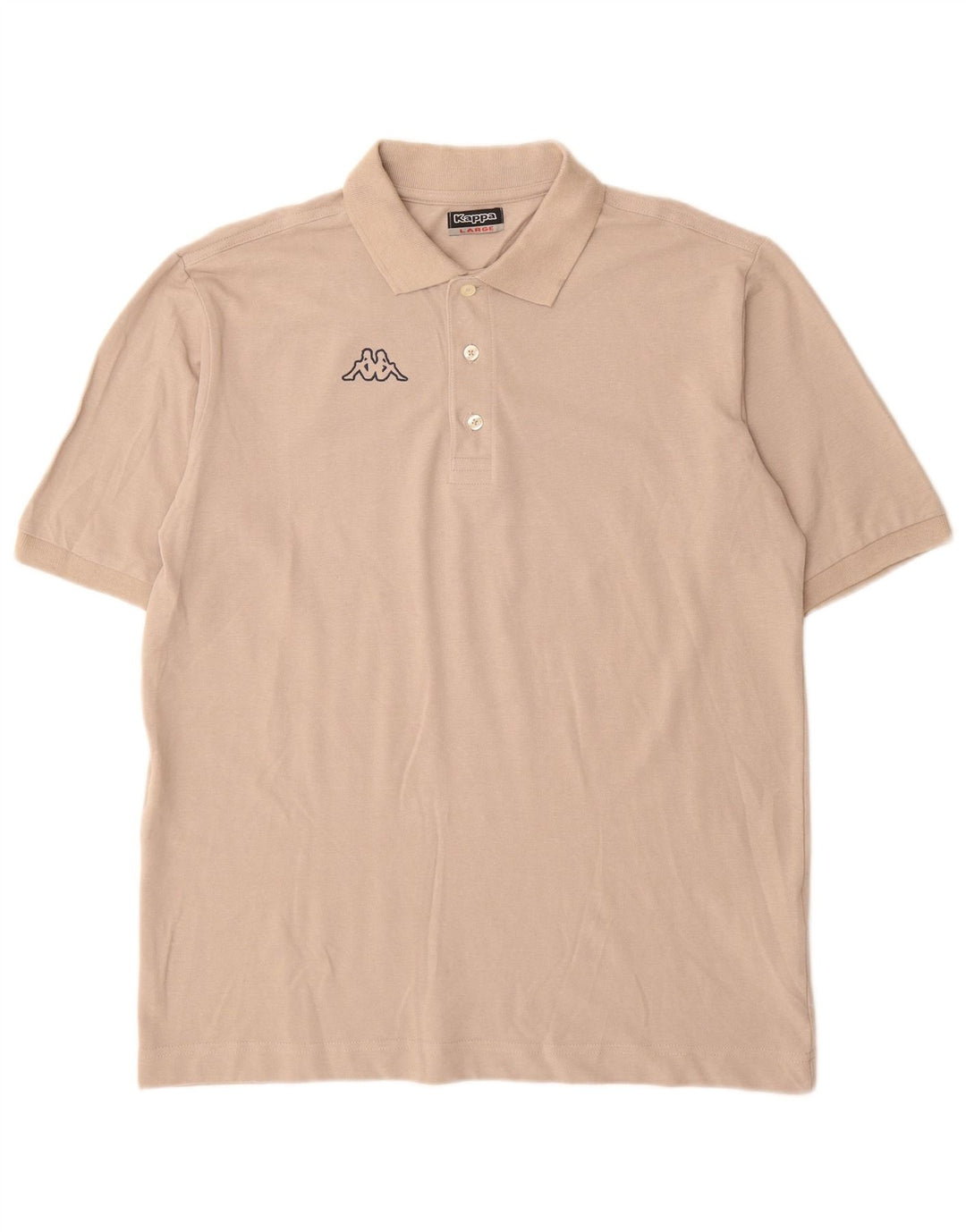 Kappa Herren Poloshirt Large Beige Baumwolle