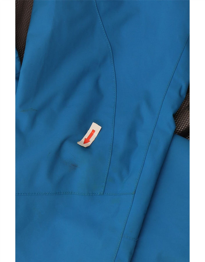 Jack Wolfskin Damen Kapuzen-Regenjacke UK 10 Small Blau Polyamid