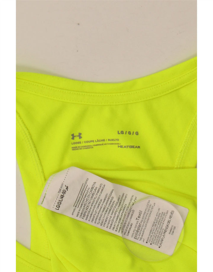 UNDER ARMOUR Herren Heat Gear Grafik-Weste-Oberteil, Größe L, Grün, Polyester