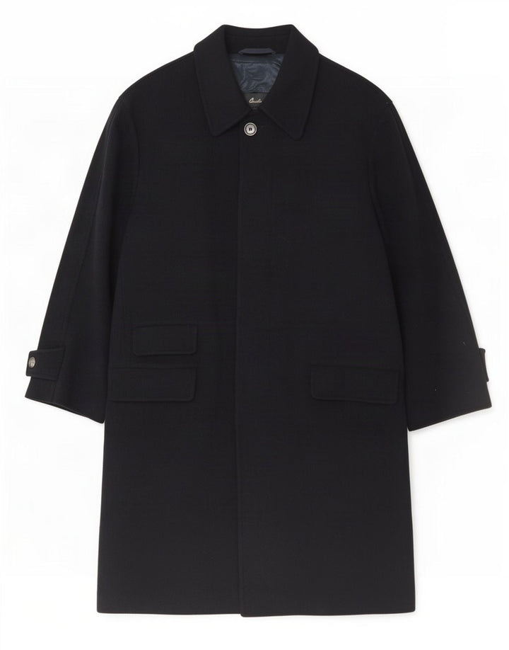Corneliani Herrenmantel IT 50 Große marineblaue Wolle
