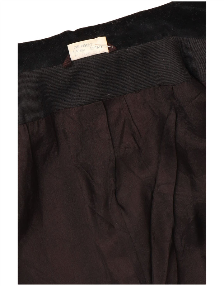 Rosami Damen-Blazerjacke mit 2 Knöpfen, Gr. 14, Größe L, Schwarz, Acetat