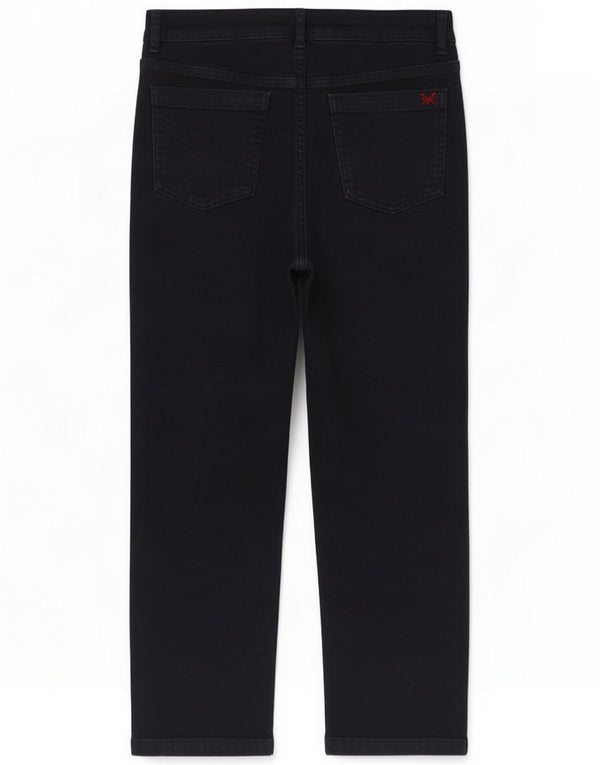 Crew Clothing Damen-Cropped-Jeans UK 10 Small W27 L23 Marineblaue Baumwolle