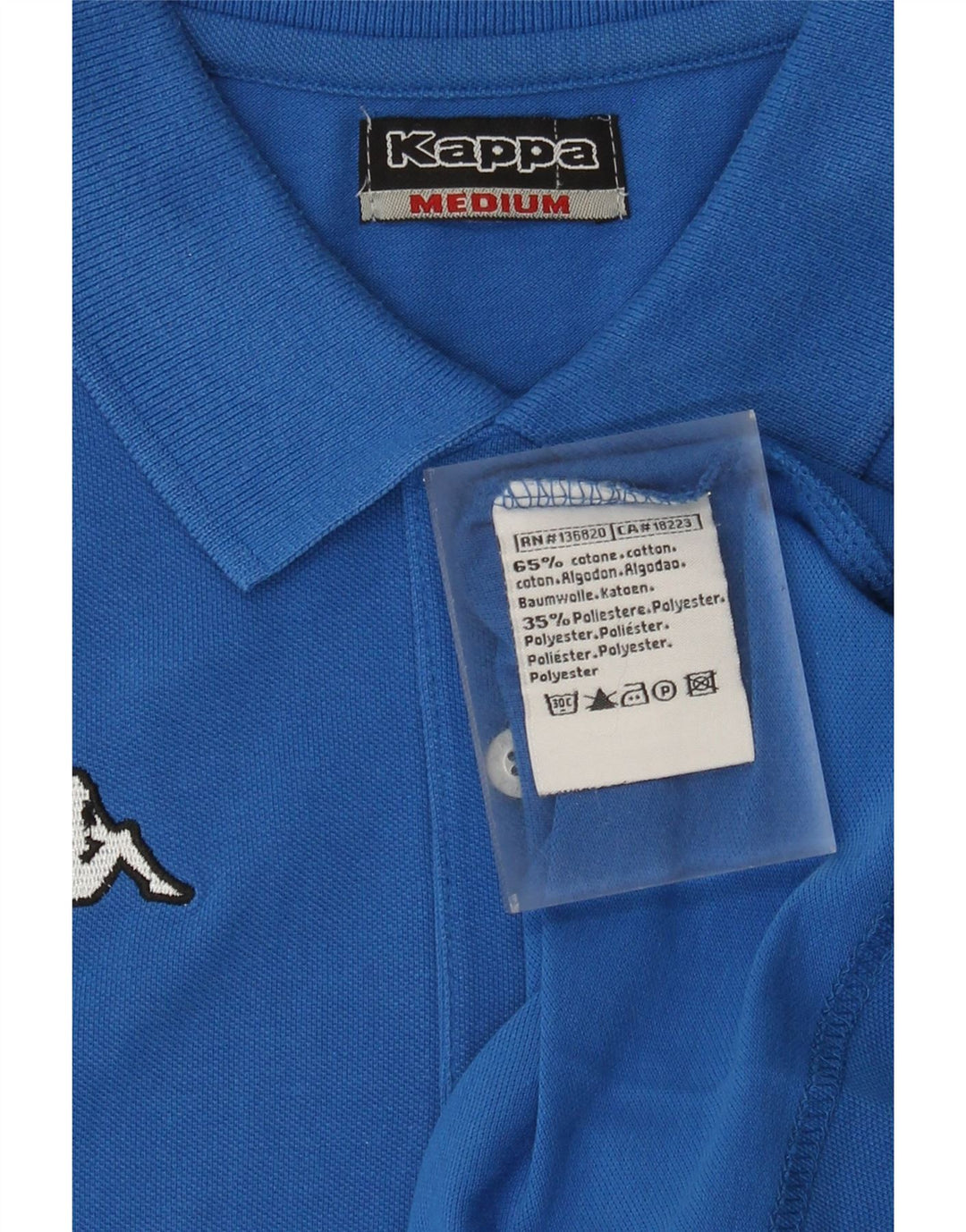KAPPA Herren Poloshirt mittelblaue Baumwolle