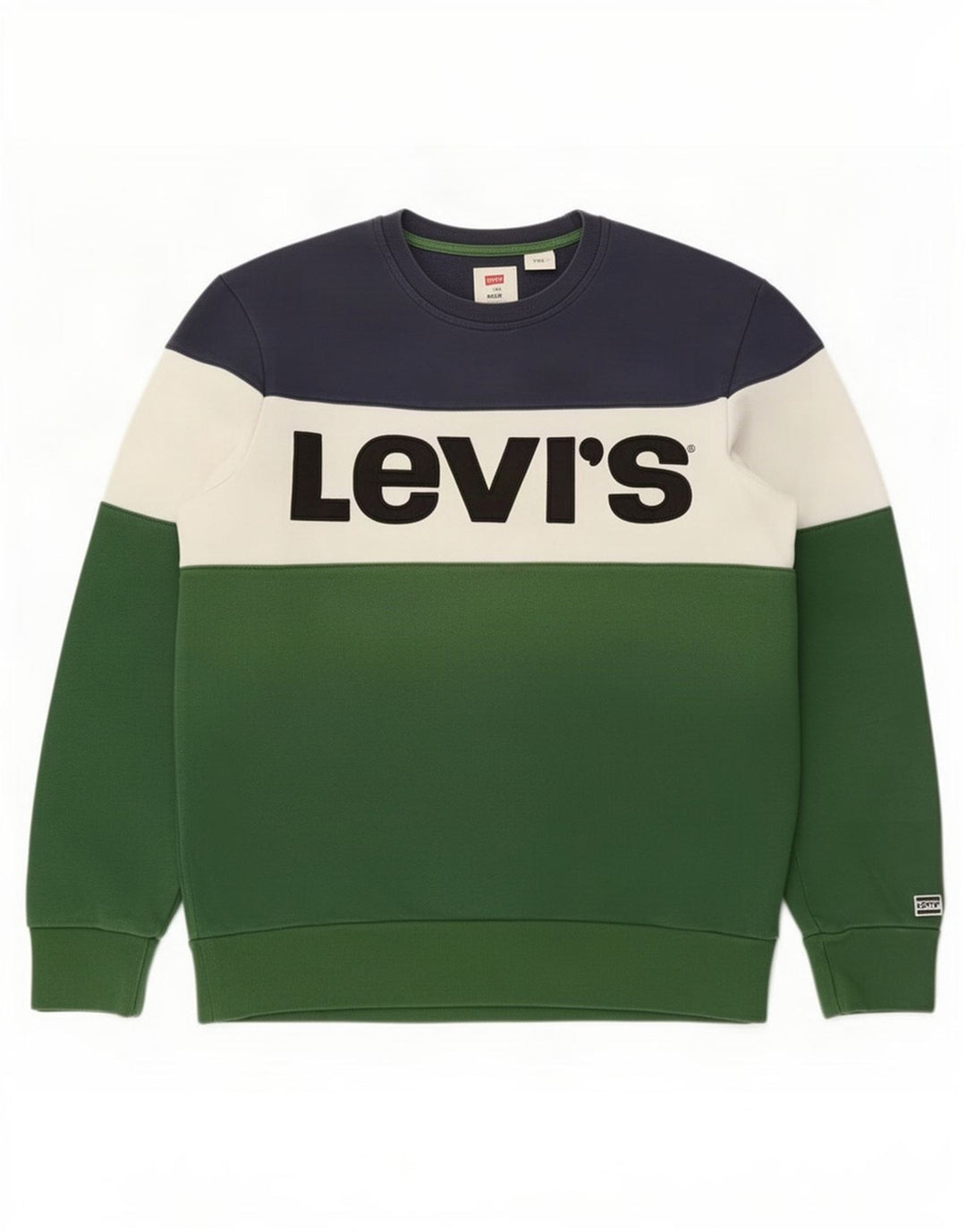 Levi's Herren-Sweatshirt, mittelgroß, mehrfarbig, Colourblock-Baumwolle