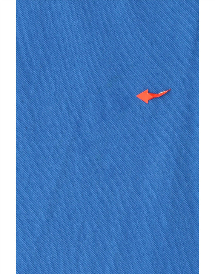 FRENCH CONNECTION Herren-Poloshirt XL, blaue Baumwolle