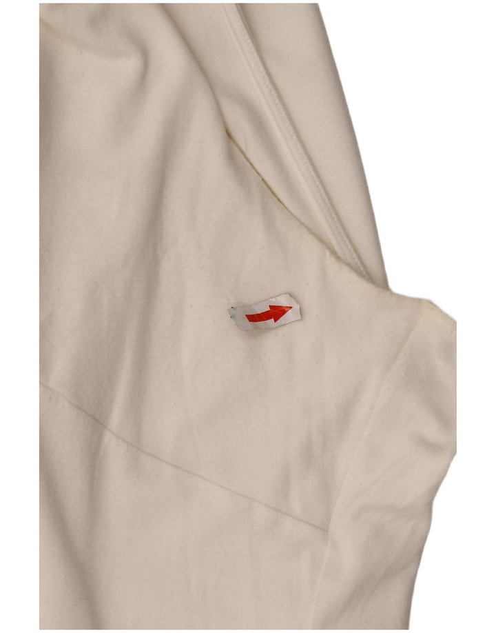 RALPH LAUREN Ärmelloses Damen-Blusenoberteil UK 18 XL Weißer Rayon