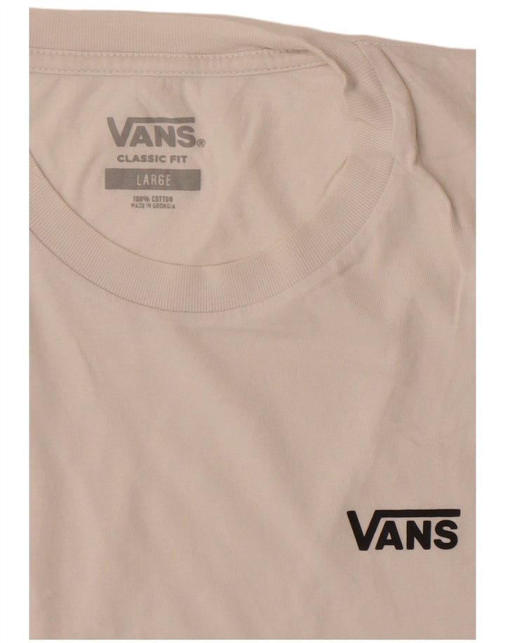 Vans Herren-T-Shirt mit klassischer Passform, groß, aus weißer Baumwolle