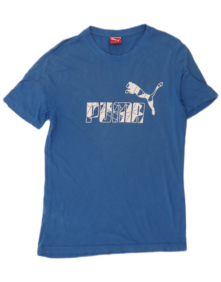 Puma Herren T-Shirt mit Grafik, Größe S, Blau