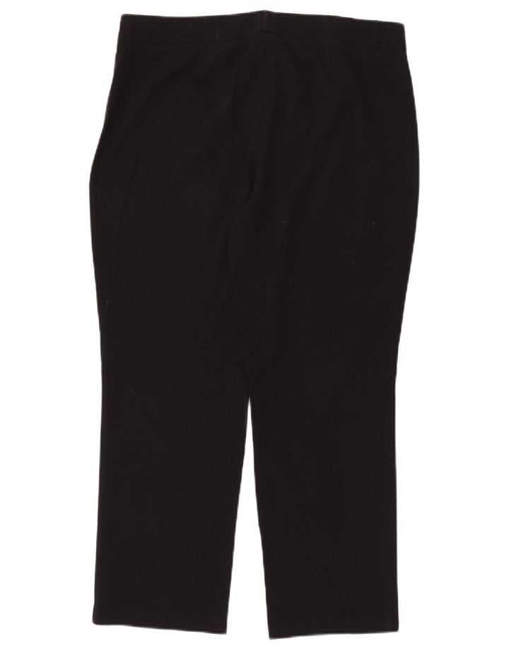 MARKS & SPENCER Damen Crop Suit Hose UK 14 Medium W34 L26 Schwarz