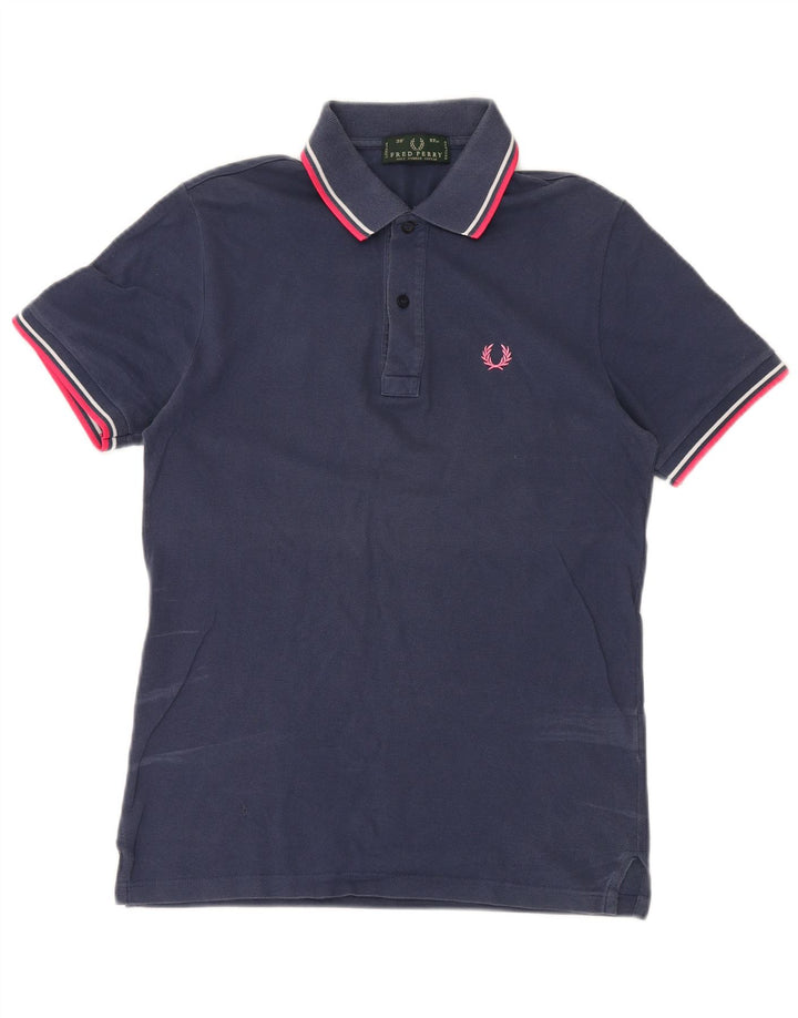 FRED PERRY Herren-Poloshirt, Größe S, Marineblau