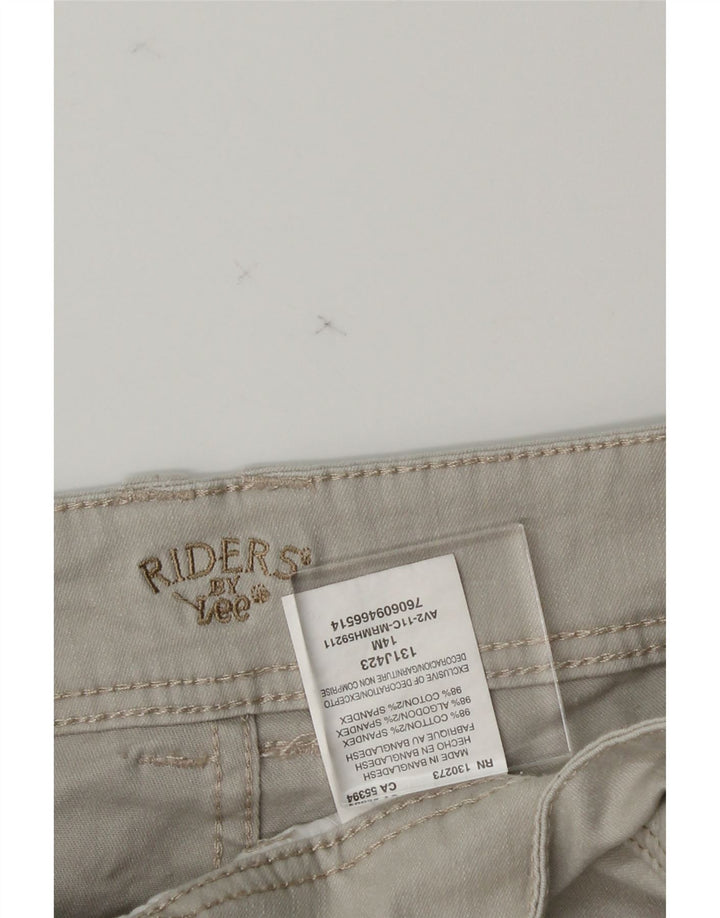LEE Womens Riders Bermuda Shorts US 14 XL W34 Grey Cotton Vintage Lee and Second-Hand Lee from Messina Hembry 