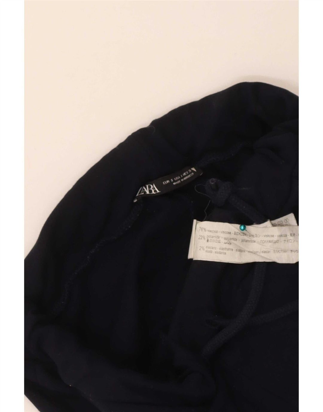 Zara Damen-Trainingshose, Größe S, Marineblau, Viskose