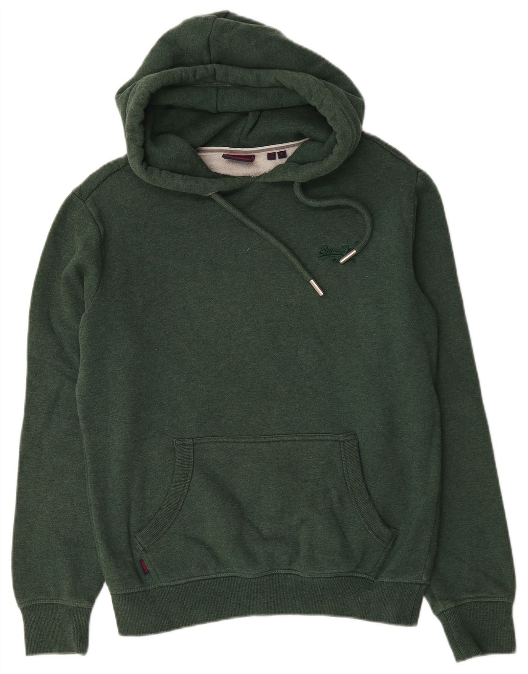 Superdry Herren-Kapuzenpullover, Größe S, grüne Baumwolle