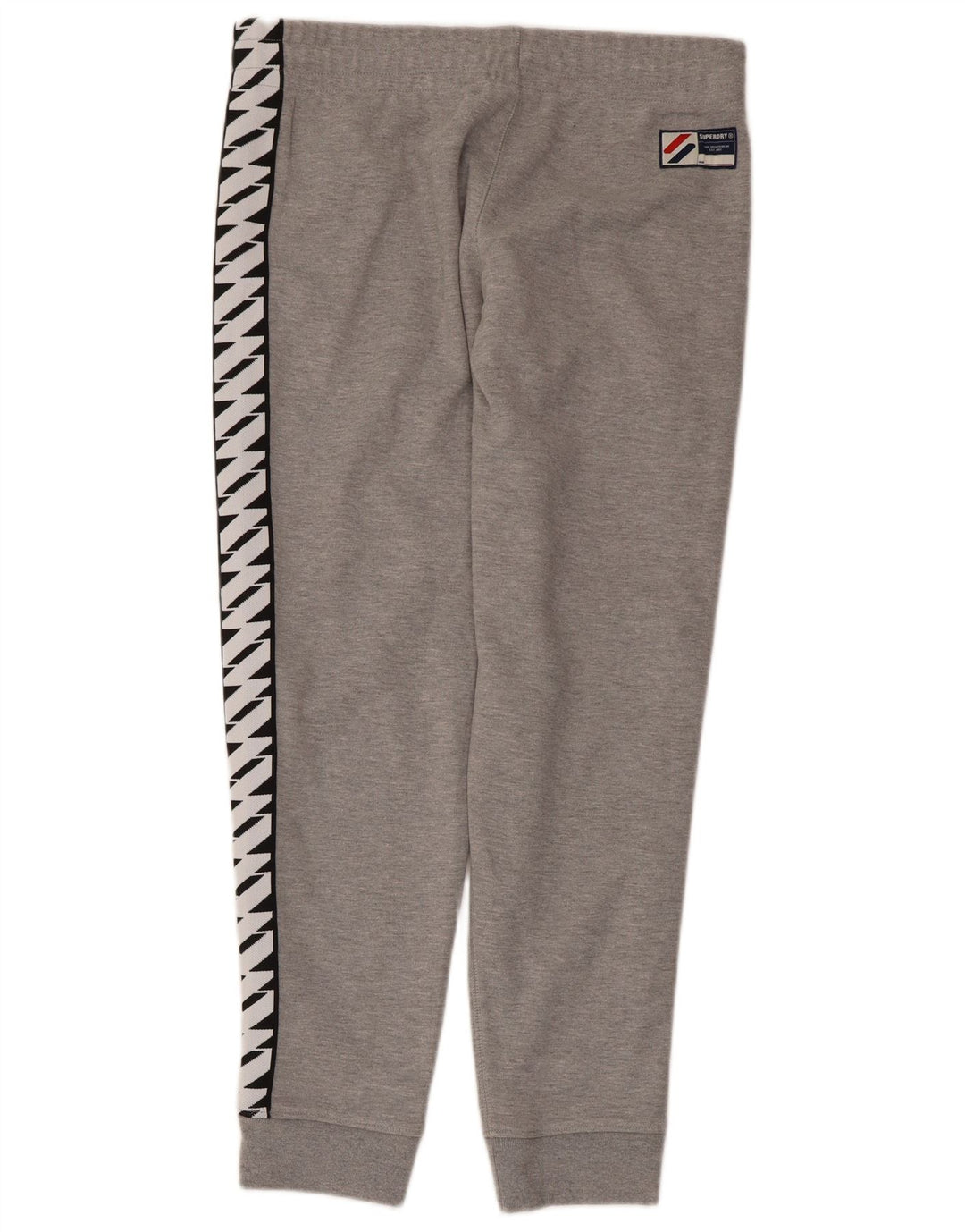Superdry Herren-Trainingsanzug-Hose mit Grafik, mittelgrau, Farbblock-Design