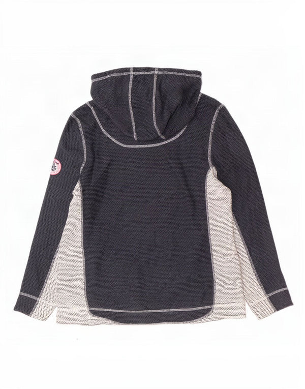 Weird Fish Damen Kapuzenpullover UK 18 XL Marineblau Colourblock Acryl