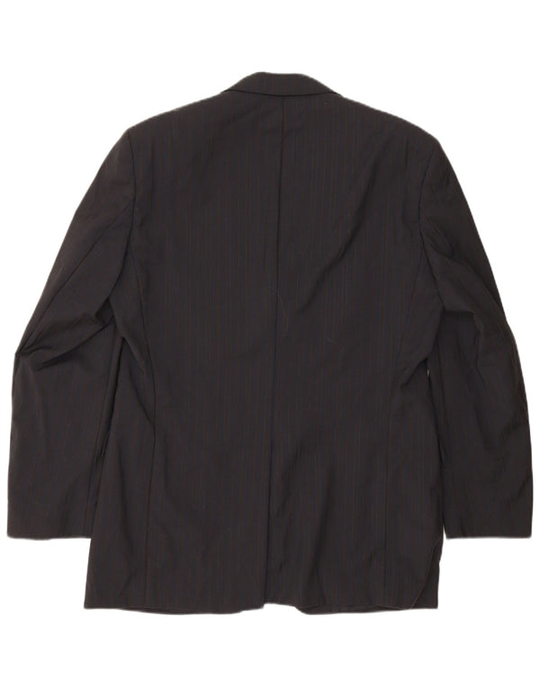 Hugo Boss Herren-Blazer mit 3 Knöpfen, IT 50, groß, marineblau, Nadelstreifen