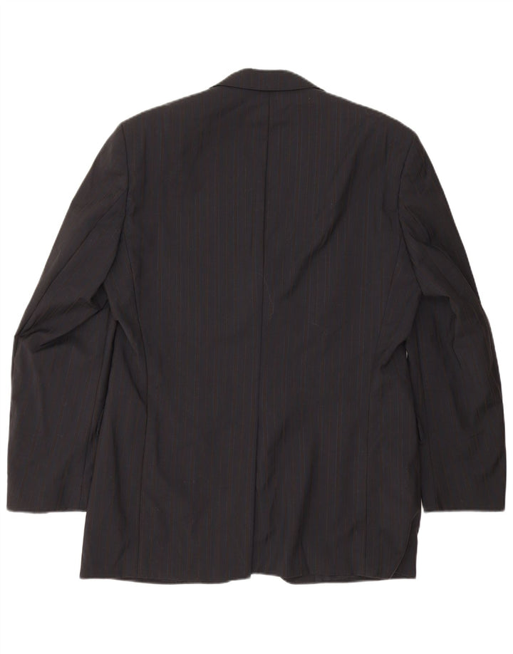 Hugo Boss Herren-Blazer mit 3 Knöpfen, IT 50, groß, marineblau, Nadelstreifen