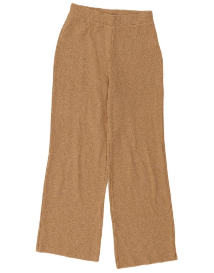 Zara Damen-Trainingshose, Gr. 10, Größe S, Beige, Polyester