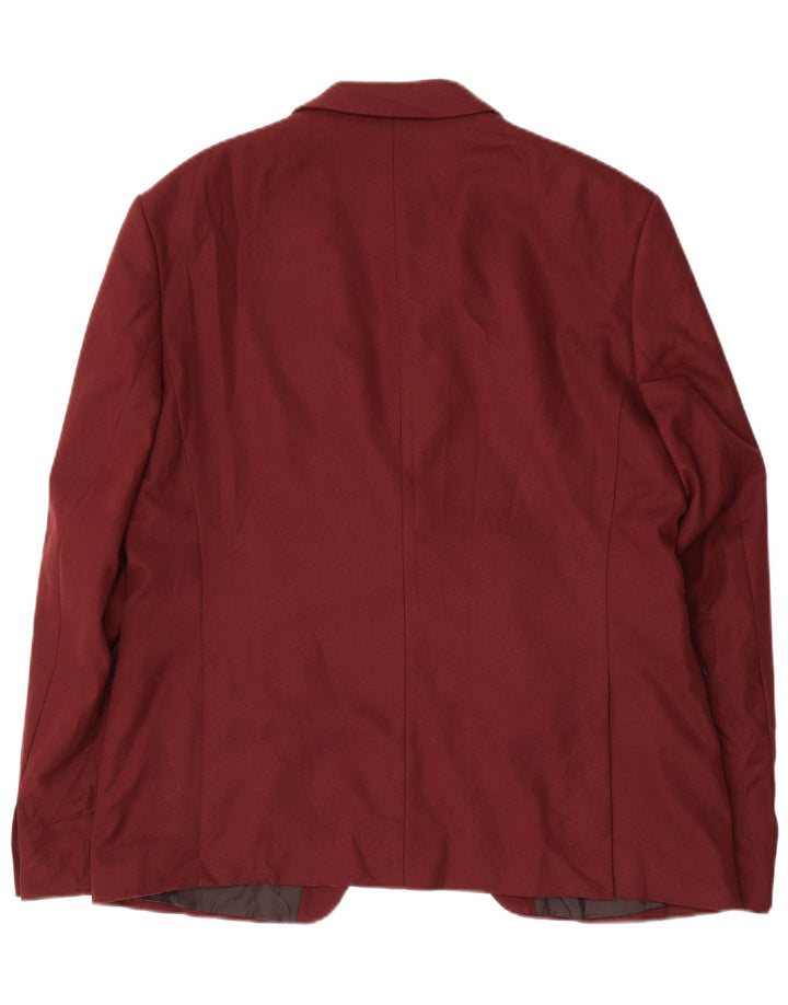 Zara Herren 1-Knopf-Blazerjacke EU 54 XL Burgunderrot