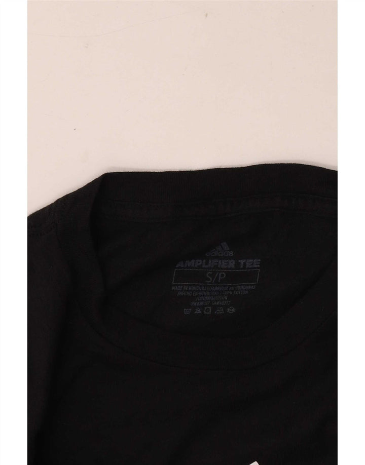 Adidas Herren Graphic Top Langarm Small Schwarz Baumwolle