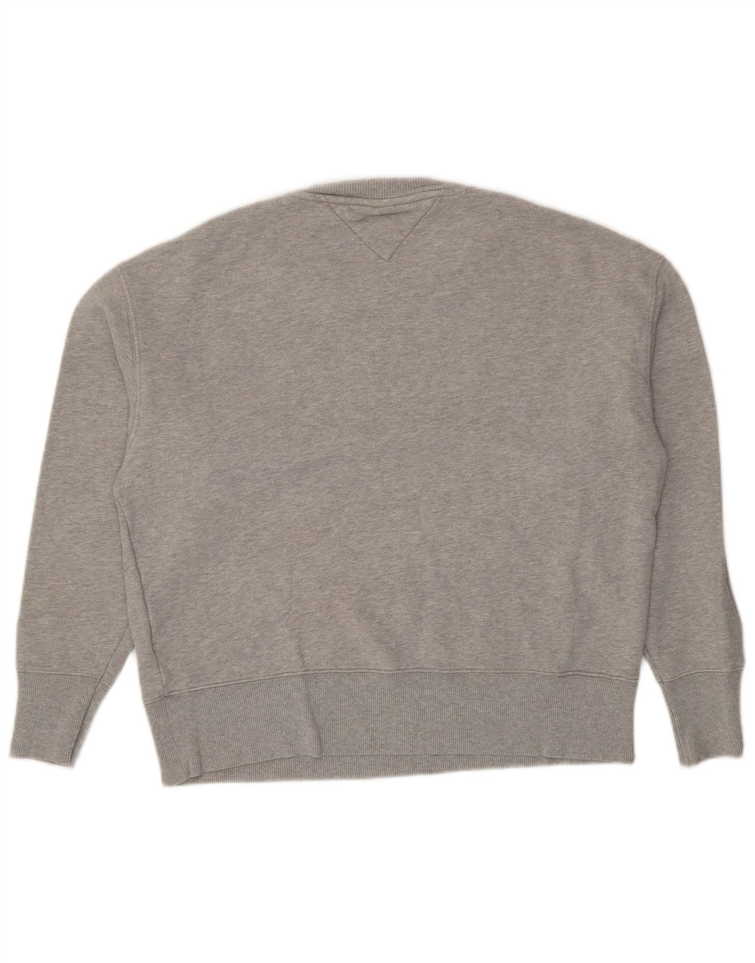 Tommy Hilfiger Herren-Sweatshirt-Pullover, große grau gefleckte Baumwolle