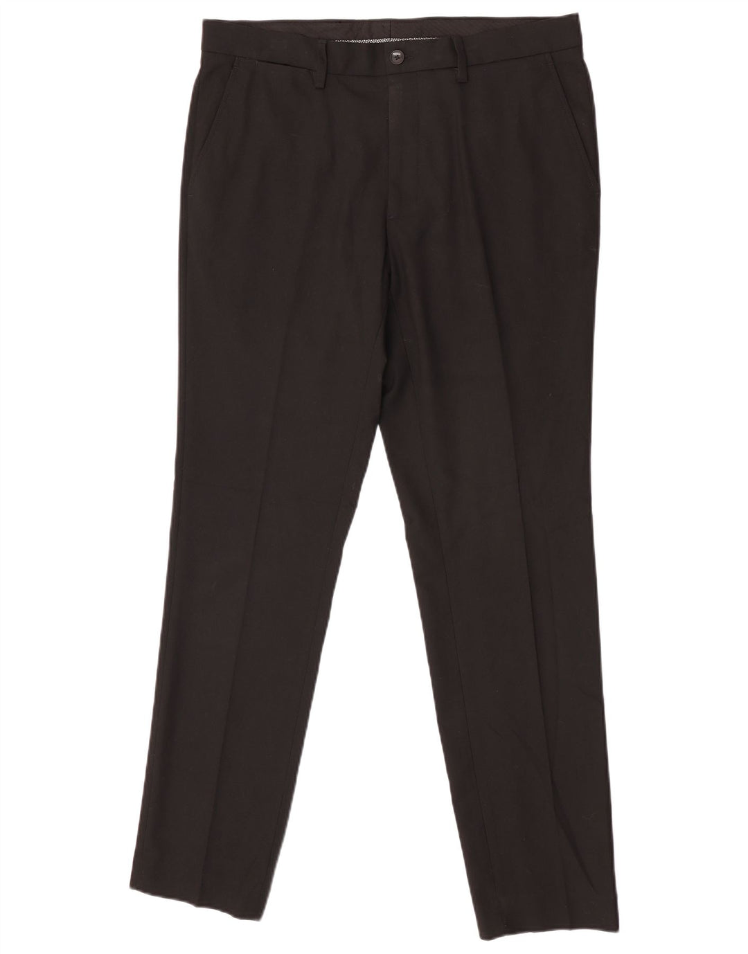Marks & Spencer Herren Skinny Anzughose W34 L31 Schwarz Polyester